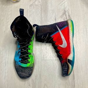 Nike Kobe 10 X Elite High What The 2015 Size 10 815810-900 Multicolor Red OG